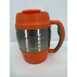 52oz Bubba Keg Insulated Orange Trim Silver Travel Mug NEW Home Depot
